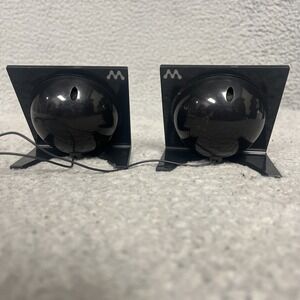 VTG Sony Walkman Mini Stereo‎ Speakers Portable Travel Desk Angle Design *Rare